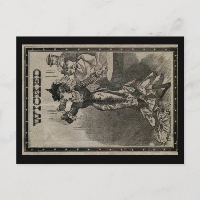 Postal de mujer malvada (Anverso)