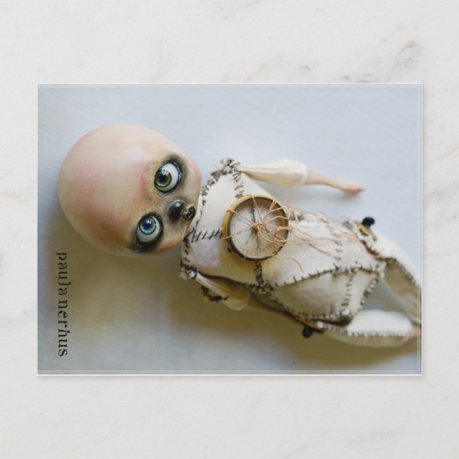 postal de muñeca de arte (Anverso)
