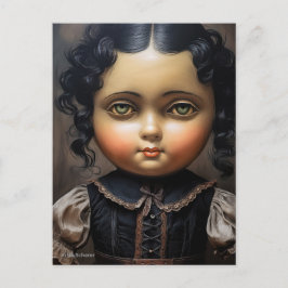 Postal de muñeca de Gótico de época - Encanto extr