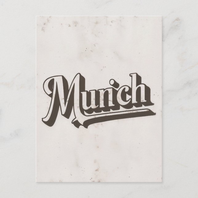 Postal de Munich vintage (Anverso)