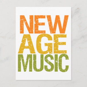 Postal de música de la era nueva