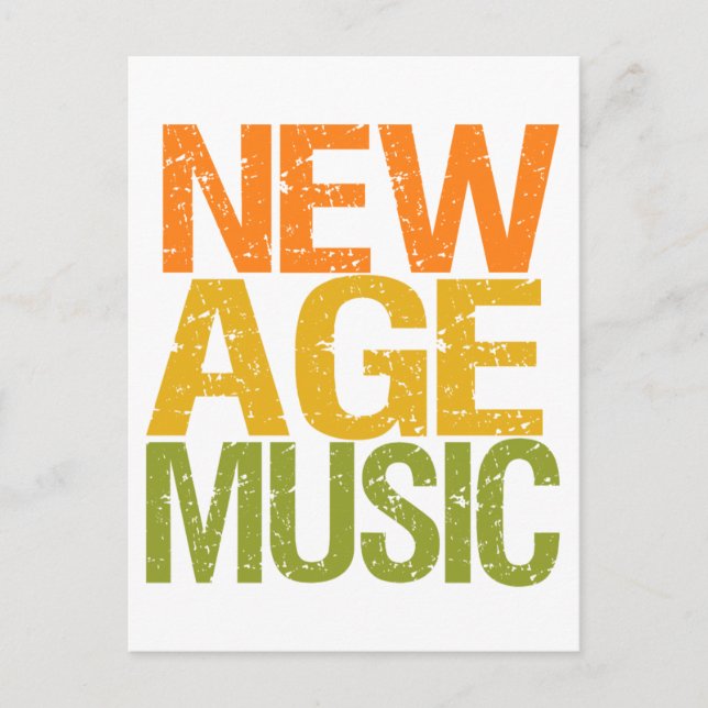 Postal de música de la era nueva (Anverso)