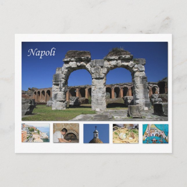 Postal de Napoli, Italia (Anverso)