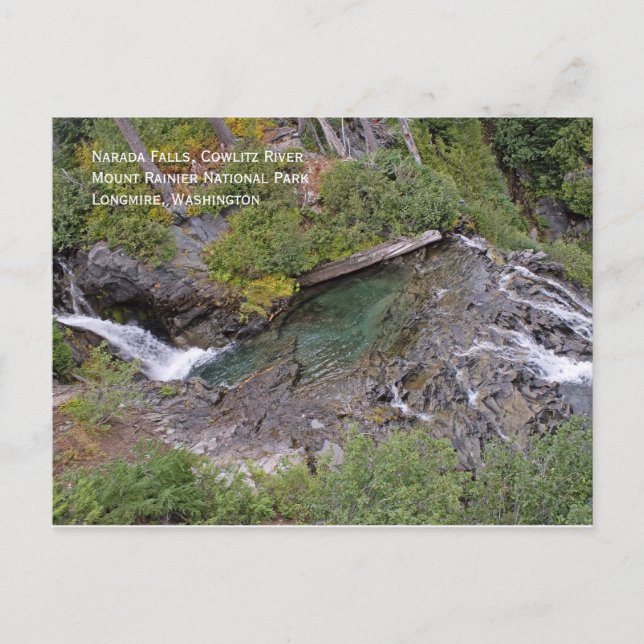 Postal de Narada Falls (Anverso)