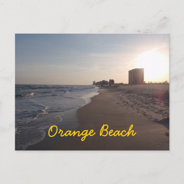 postal de naranja Beach (Anverso)