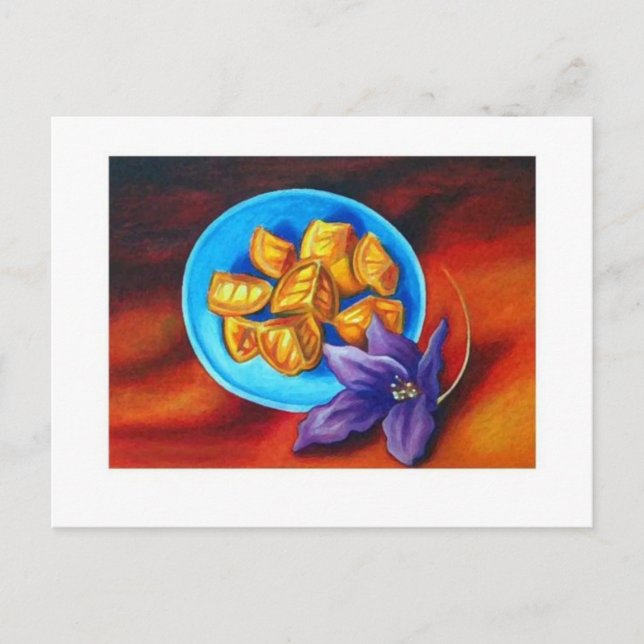 postal de naranjas (Anverso)