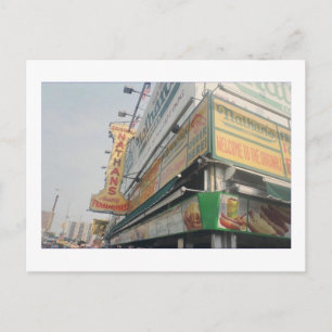Postal de Nathan's Famous Hotdogs (Coney is., NY)