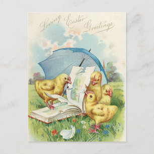 Postal de Navidad de Pascua Vintage