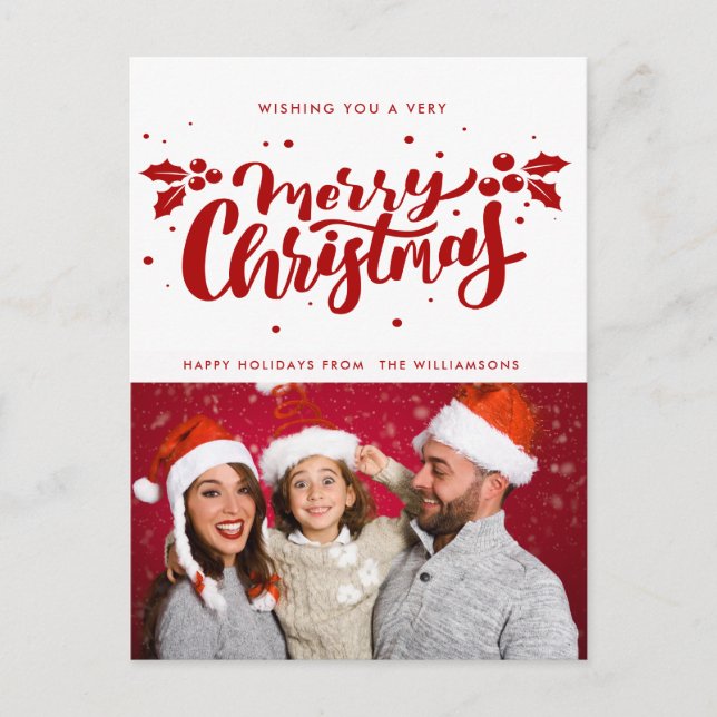 Postal de navidad muy alegre (Anverso)