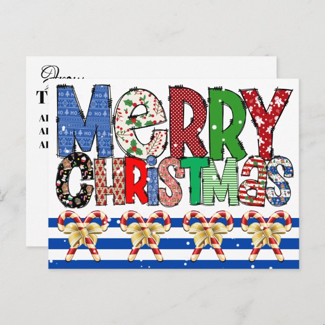 Postal de navidades (Anverso / Reverso)