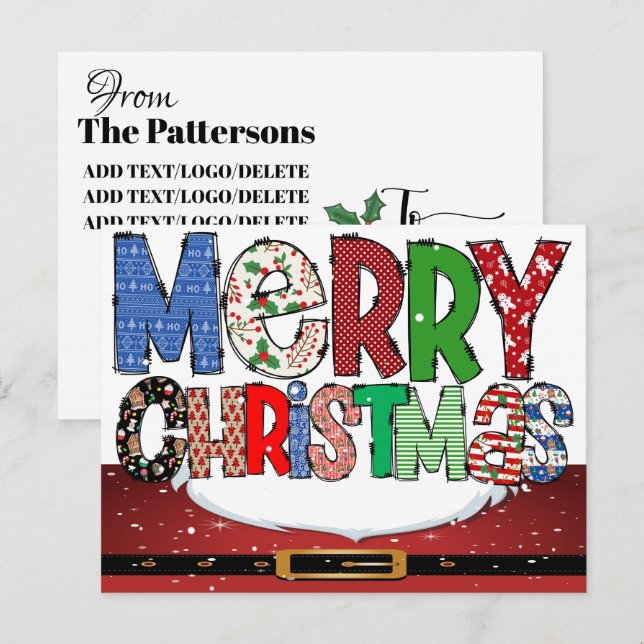 Postal de navidades (Anverso / Reverso)