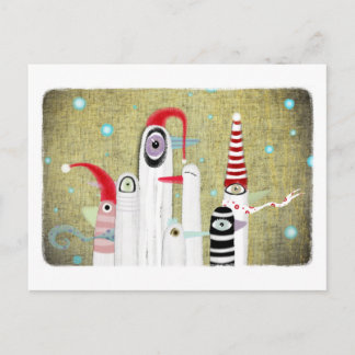 Postal de Navidades Aves