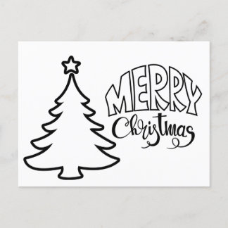 Postal de navidades - color y envío