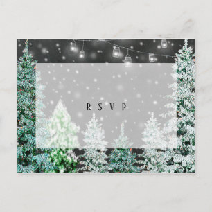postal de navidades de boda de invierno