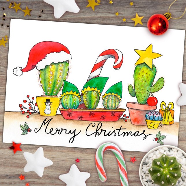 Postal de Navidades de Cactus por Nicole Janes (Subido por el creador)