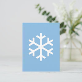 Postal de Navidades de copo de nieve