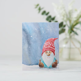 Postal de Navidades de Gnome Cute | Festividad cap