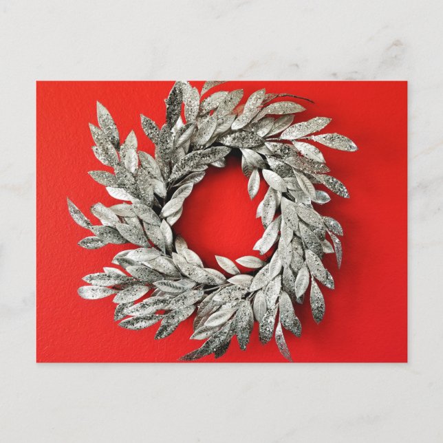 Postal de Navidades de la corona de plata (Anverso)