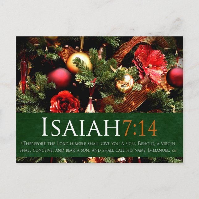 Postal de Navidades de la Natividad Religiosa (Anverso)