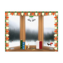 Postal de Navidades de la noche sagrada