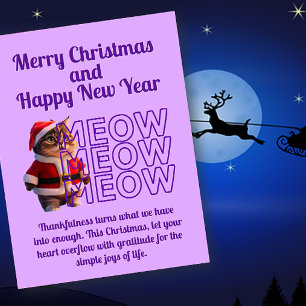 Postal de Navidades de Santa Cat