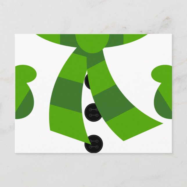 Postal de Navidades de Snowman (Anverso)