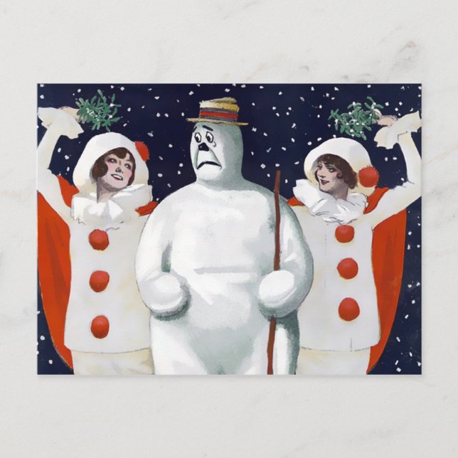 Postal de Navidades de Snowman (Anverso)