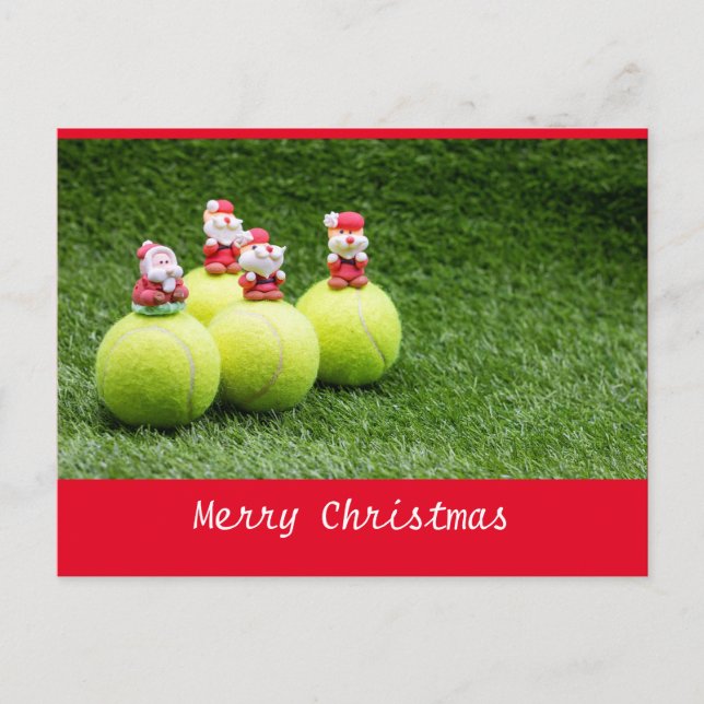 Postal de Navidades de tenis (Anverso)