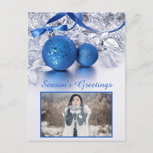 postal de Navidades de texto de su personalizado d (Anverso)