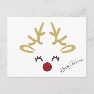 Postal de Navidades de venado