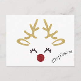 Postal de Navidades de venado