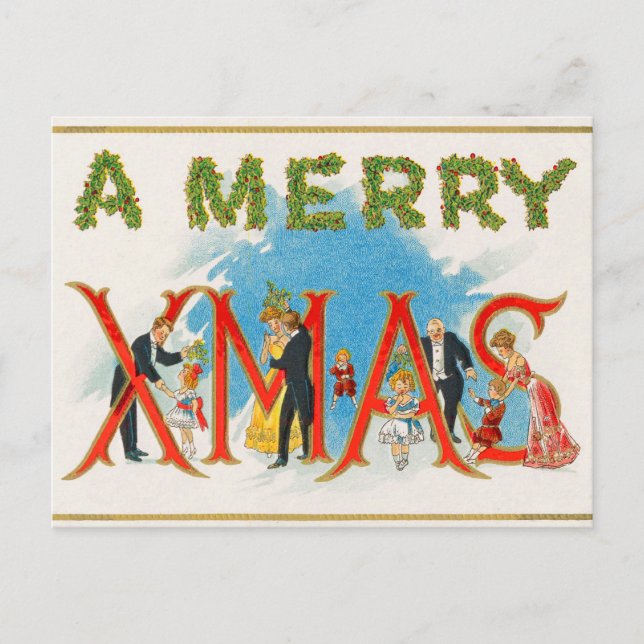 Postal de Navidades de Victoria (Anverso)