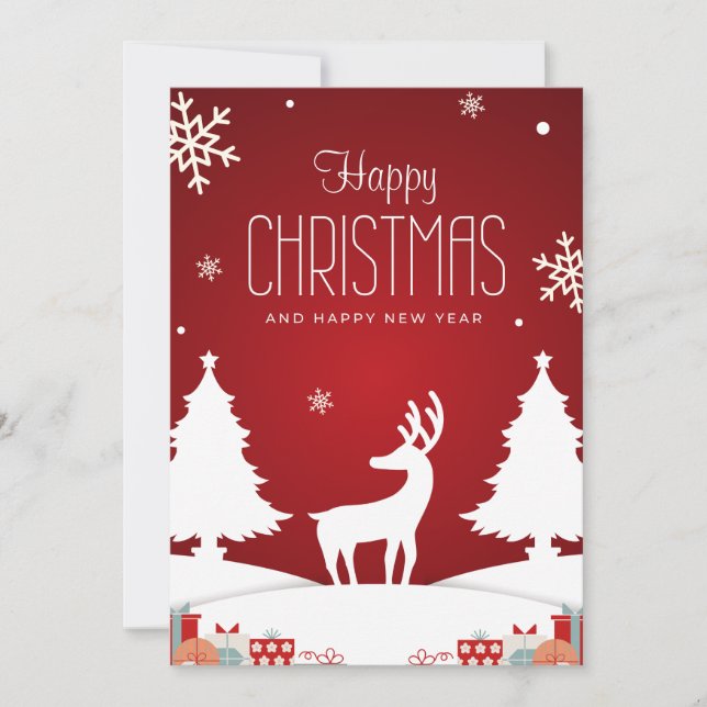 Postal de Navidades felices (Anverso)