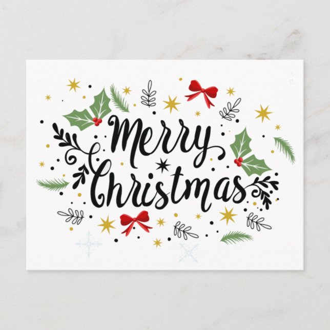 Postal de navidades - Feliz Navidad (Anverso)