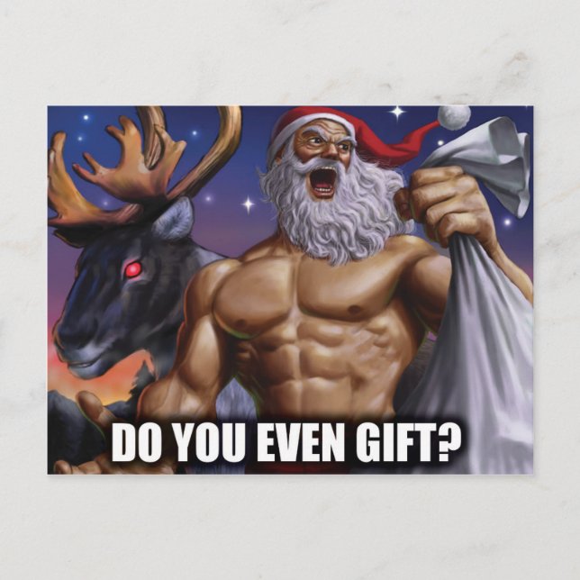 Postal de navidades - Motivación de gimnasio (Anverso)