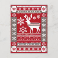 postal de navidades nórdicos