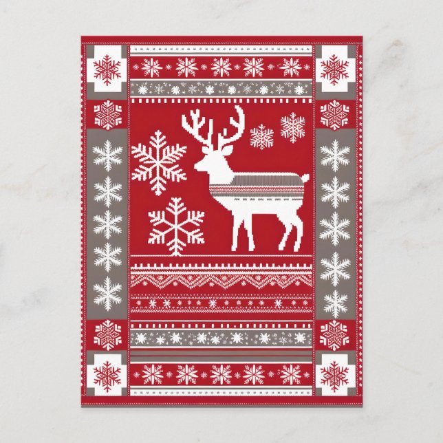 postal de navidades nórdicos (Anverso)