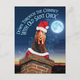 Postal de navidades - Old Saint Chick