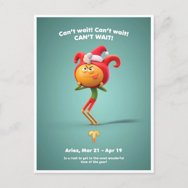 Postal de navidades para Aries (Anverso)