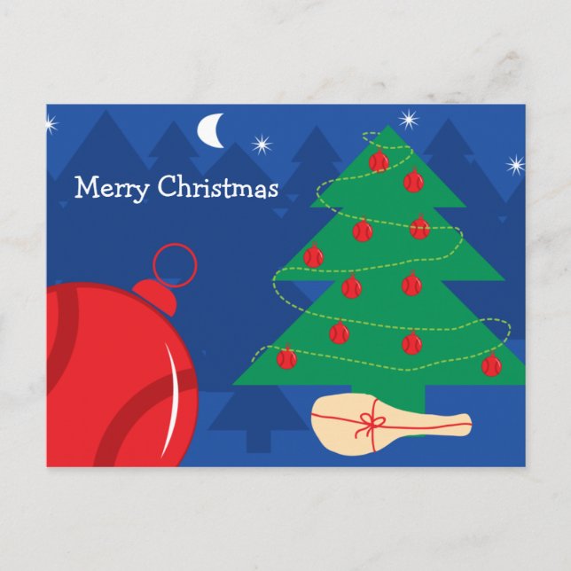 postal de navidades para jugadores de tenis (Anverso)