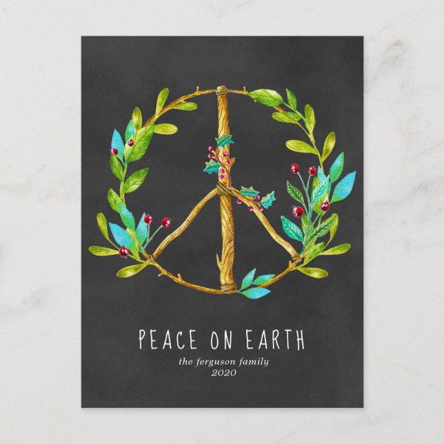 Postal de navidades | Paz en la Tierra (Anverso)