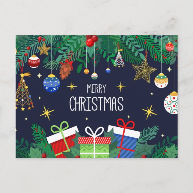 Postal de Navidades pequeños (Anverso)