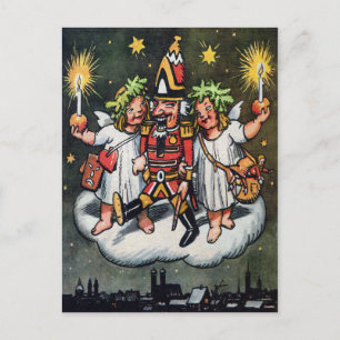 Postal de Navidades Vintage Nutcracker