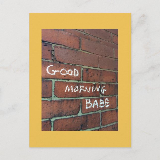 Postal de nena de Buenos días (Anverso)