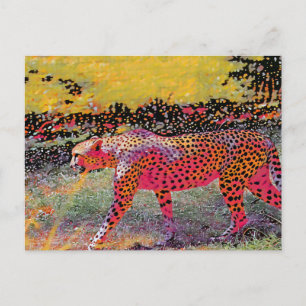 Postal de Neon cheetah