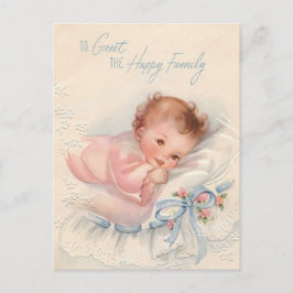 Postal de neonato vintage