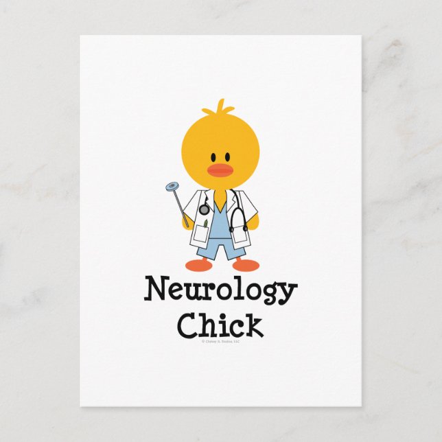 Postal de Neurología Chick (Anverso)