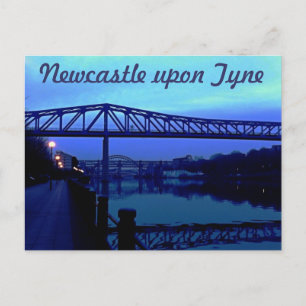 Postal de Newcastle upon Tyne Blue Bridges