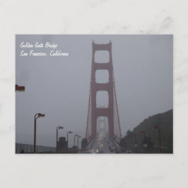 Postal de niebla de puente Golden Gate