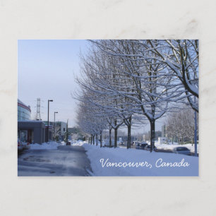 Postal de nieve de Vancouver, Canadá